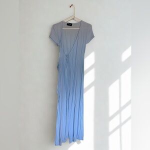 Nasty Gal Gradient Blue Maxi Dress
